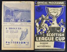 1948 Dundee v Aberdeen football programme league match with score in pencil to front, t/w 1951