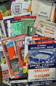 1950s onwards International football programmes selection including 1948 England v Switzerland, 1949