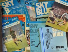 Collection of Coventry City football programmes 1960s onwards home programmes, general condition