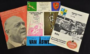 3x France rugby tour to South Africa test match programmes from 1975 and 1980 to include 2x '75