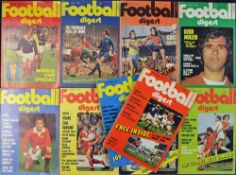 Collection of the only Charles Buchans Football Digest published monthly from September 1973 to June