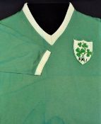 Match worn Ireland Youth green shirt exchanged with Bobby Noble at the 1964 International Youth