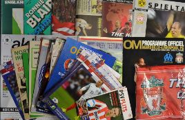 Assorted Football Programme Selection some Liverpool content, England Supporters programmes Northern