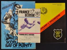 Collection of 1970's Scotland rugby match programmes (A) to incl 2x 1975 New Zealand Tour v