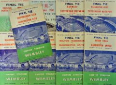 Collection of FA Cup Final football programmes 1956 onwards including 1956 through to 1964,