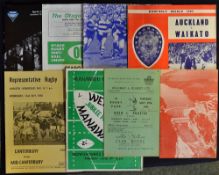 Collection of New Zealand club rugby programmes from the 1950/60/70's to incl Taranaki v Waikato '