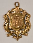 1899/1900 Birmingham & District Football League Championship 9ct Gold Medal to the obverse the