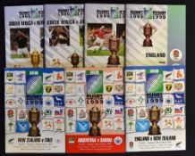 1999 Rugby World Cup programmes (7) to include group England versus New Zealand, Argentina versus