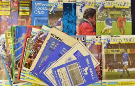 Collection of Millwall home football programmes from 1960s onwards content does include some 1970s