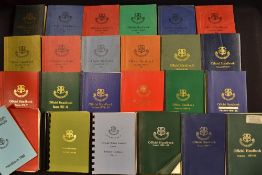 24x Yorkshire Rugby Football Union Official Handbooks from 1963 onwards to include 10x in original