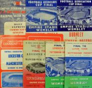 FA Cup Final football memorabilia to include programmes 1959 & Luton insert, 1961, 1963 plus song