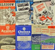 Assorted 1950/60s football programme selection to include Football League v Scottish League 1951,