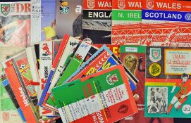 1960s onwards Wales International football programmes predominantly homes including 1961, 1967