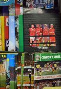 Collection of FA Charity/Community Shield football programmes from 1957 to 2012 substantially