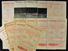 Collection of 1950s/60 Kidderminster Harriers football programmes including 1951/2 Burton Albion,