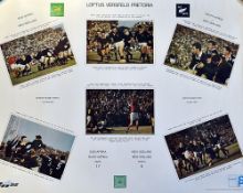 1970 South Africa v New Zealand colour rugby match poster - ltd ed colour print produced following