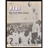 1976 Fiji v New South Wales rugby programme played at Wagga Wagga Ground on Tuesday 1st June (G)