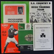 Collection of 1981 Ireland rugby tour programmes to South Africa to include 2v South Africa (both