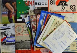 Collection of friendly match football programmes to include non-league and league v foreign