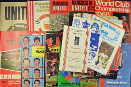 Collection of Manchester United big match football programmes and publications to include 1957 The