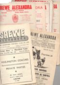 Crewe Football Programmes Home programmes 1955 onwards (16) Good condition