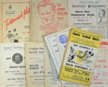 Selection of 1960s onwards Mixed Testimonial/friendly football programmes 1959 Darlington v All