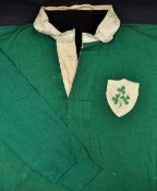 Northern Ireland No 4 International football shirt long sleeve with a white collar and green