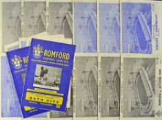 1964/5 Romford football programmes includes Southern League, Eastern Professional Floodlight