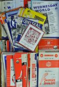 Assorted 1960s collection of football programmes content includes a wide variety of clubs with