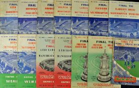 FA Cup Final football programmes to include 1952, 1956, 1957, 1958, 1959, 1960, 1962, 1963 and 1964,