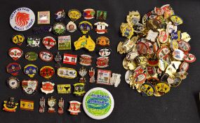 Rugby League: 120x various enamel rugby league pin badges to incl RL Super League Grand Final, R.L