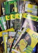 Collection of Norwich City home football programmes mainly 1970's and 1980's some earlier, also some