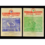 2x 1947 England (Champions) rugby programmes (H) - the first championship to take place after the