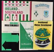 Collection of 1976 Ireland Rugby Tour programmes to New Zealand to incl v South Canterbury, v