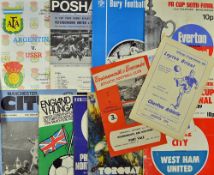 Mixed selection of football programmes to include 1991 Manchester Utd v Eire XI (Busby Testimonial),