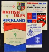 Collection of 1966 British Lions tour to New Zealand rugby programmes to include a scarce v