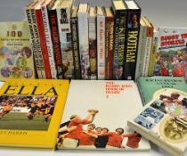 Collection of 13x various rugby books and 8x various cricket and other sporting books (21) to incl