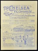 1931/32 Chelsea v Sheffield Wednesday football programme FA Cup Replay at Stamford Bridge. Good