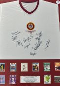 1982Signed Aston Villa European Cup Final football shirt signed to the front by 9 players