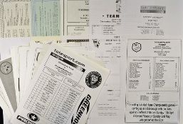 1990s onwards Sheffield Wednesday reserve football programmes mostly single sheets, teams include