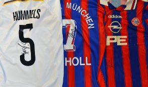 Bayern Munich and Germany International Signed football shirt selection to include 3x replica shirts