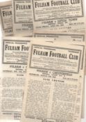 Fulham Football Programmes Home programmes from season 1948 / 1949 (12) Good