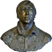 Gordon Banks Bronze Sculptured Bust by Betty Miller famed for her works on Chichester Cathedral,