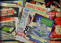 Quantity of Manchester United football programmes from 1960s onwards content includes mid 1960s