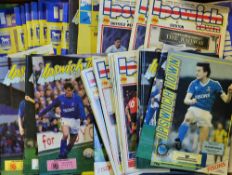 1970s onwards Ipswich Town home football programme selection a large variety of programmes, worth