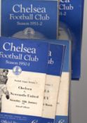 Chelsea Football Programmes Away programmes 1950 to 1954 (44) Fair-Good