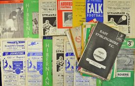 Collection of 1960s onwards Scottish programmes to include 1963/64 East Stirling v Kilmarnock (1st