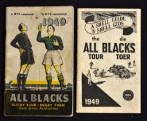 1949 New Zealand All Black Rugby Tour to South Africa: 2x small itinerary booklets both in their