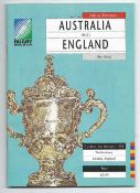 1991 Australia v England Rugby World Cup final programme and match ticket - played at Twickenham