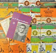 Collection of 1950s onwards Wolverhampton Wanderers home football programmes to include 1955/56